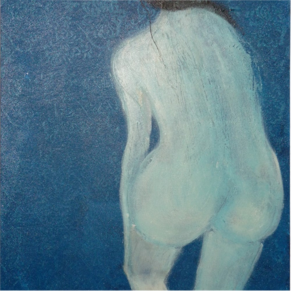 Gemälde Frauenzimmer (blau)