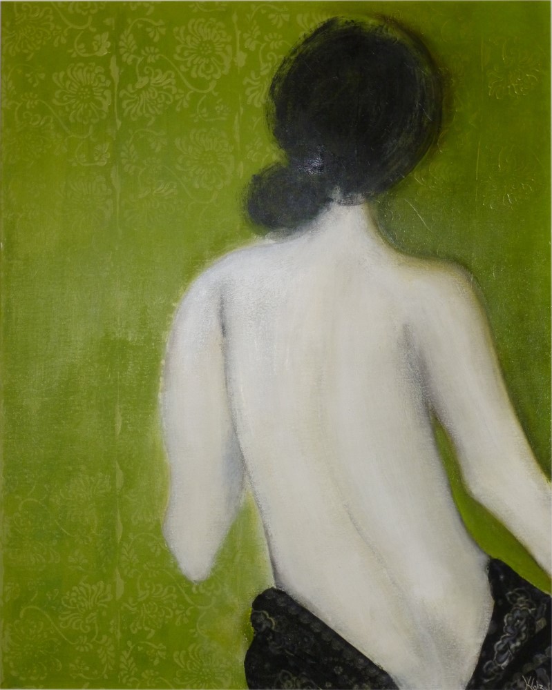 Gemälde Frauenzimmer (grün)